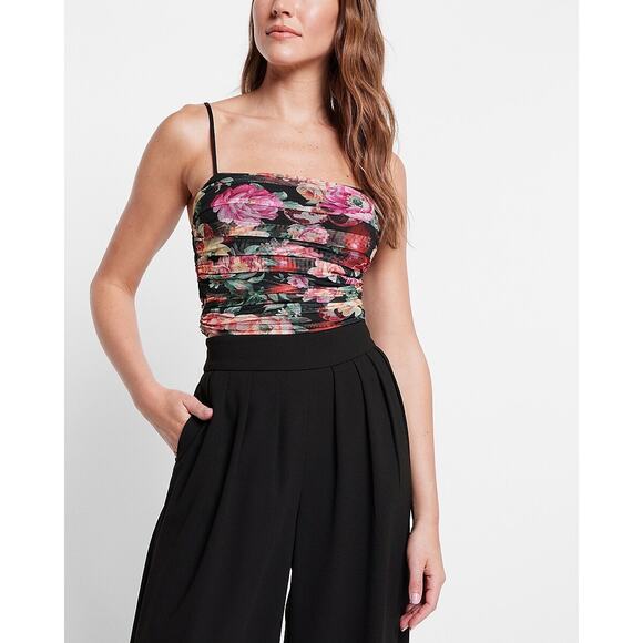 Express Floral Cropped Cami - Picture 6 of 8